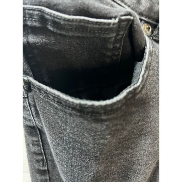 HT‎ Denim Black Destructed Hi-Rise Super Skinny Jeans 7 Juniors - Picture 5 of 8